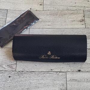 Brooks Brothers Hard eyeglass case and cleaning cloth‎ Excellent condition